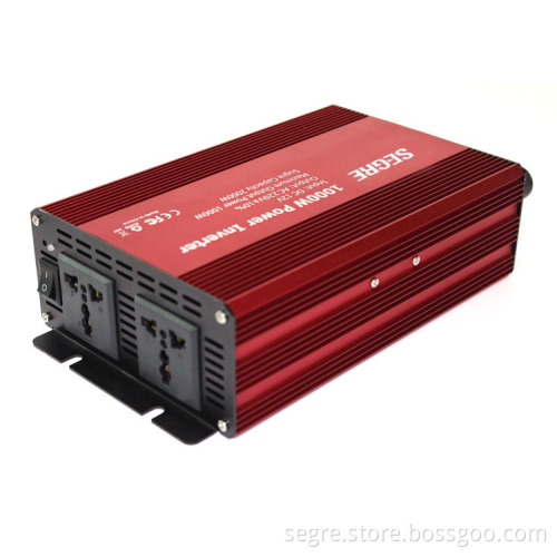 China Red color 1kw 1000 watt 12v 24v 48v 220v inverter power inverter